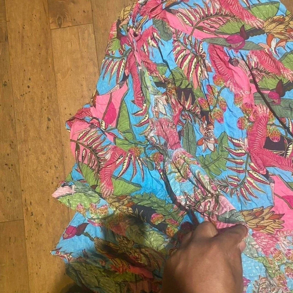 Rachel Roy multicoloured wrap around‎ maxi skirt with adjustable straps size M